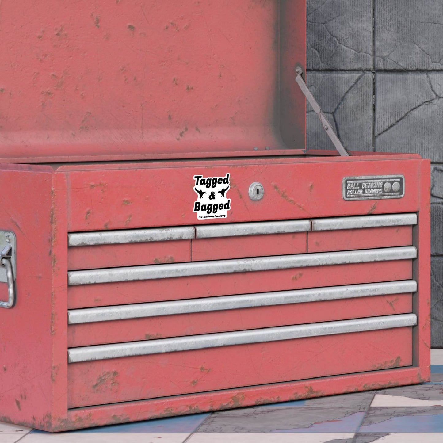 Tagged & Bagged 3"x3" Magnet