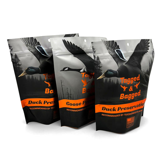 2 duck & 1 large bird preservation kits